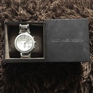 Brand new Michael Kors stainless steal watch
